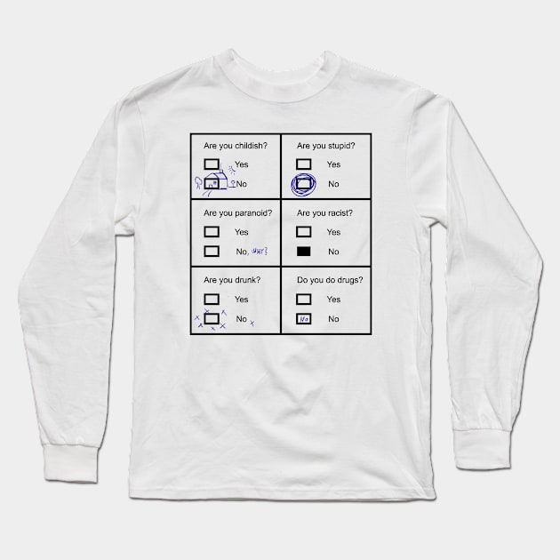 Funny shirt, cool survey | #DW Long Sleeve T-Shirt by DynamiteWear